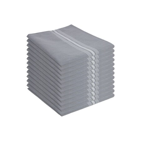 Monarch Brands Bistro Napkins - Reverse Gray, 12PK PNP-RV-BISTRO-GY